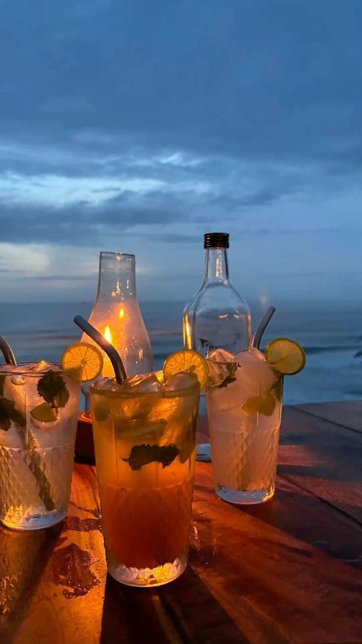 Dinner overlooking the sea