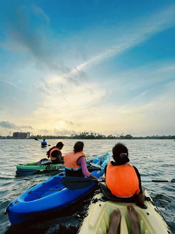 Kayaks on the water